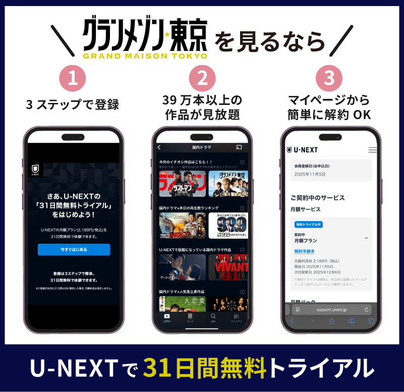 U-NEXT グランメゾン東京