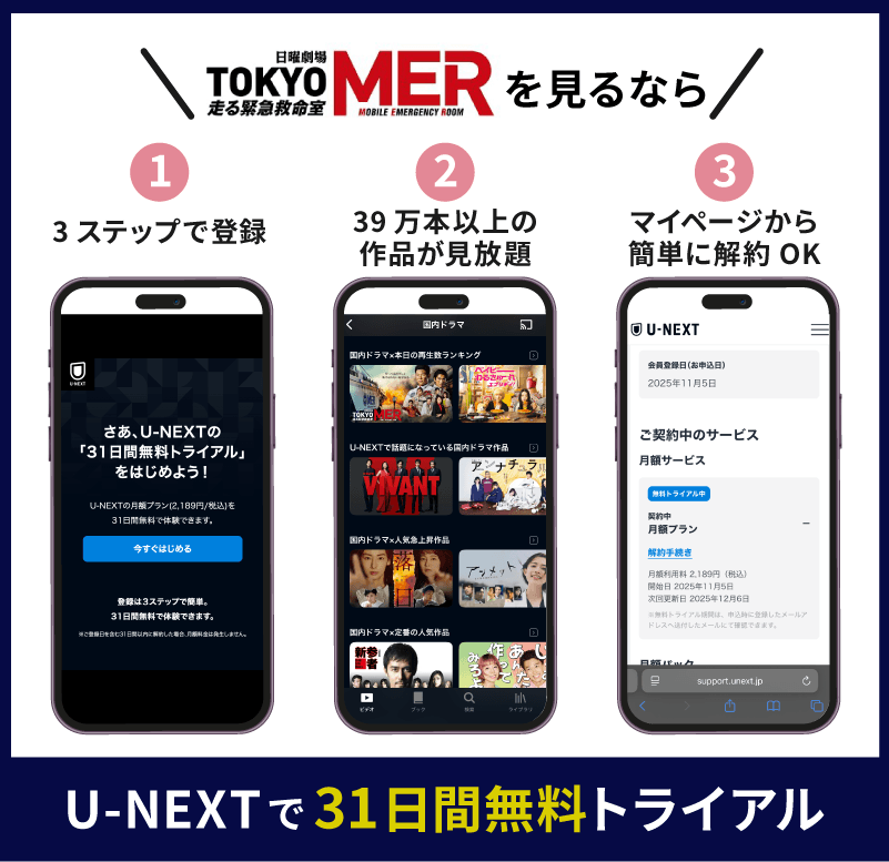 U-NEXT TOKYO MER～走る緊急救命室～