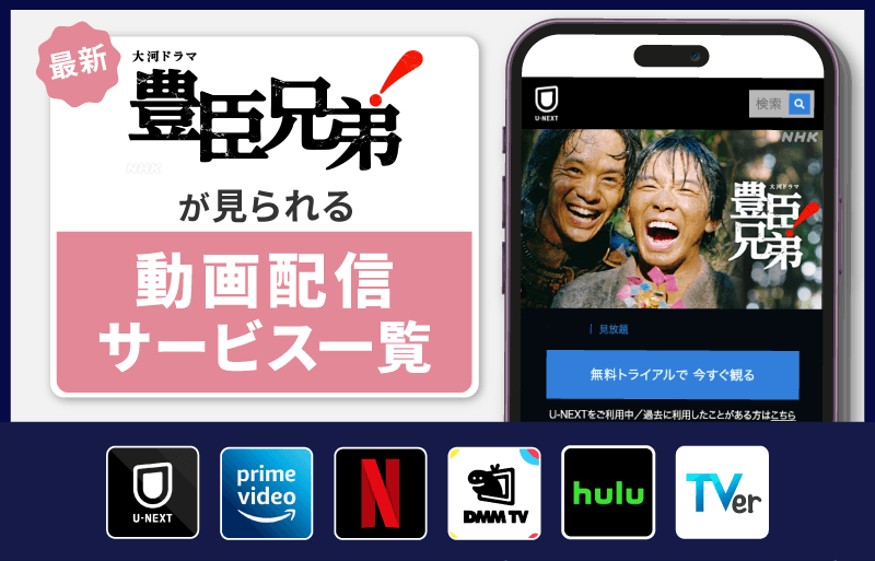 豊臣兄弟！　配信サービス一覧