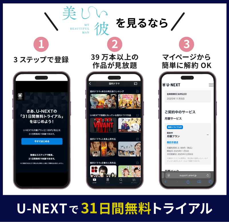 U-NEXT 美しい彼シリーズ