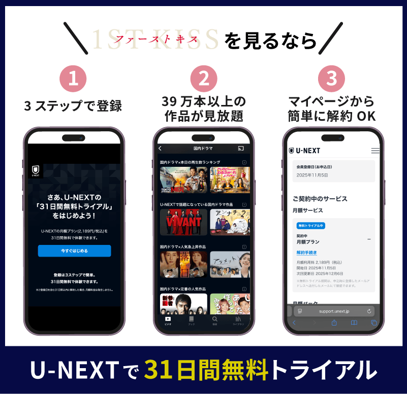 U-NEXT ファーストキス