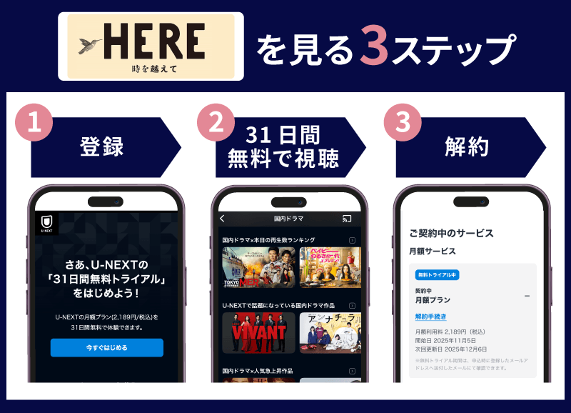 HERE 時を越えて　視聴方法