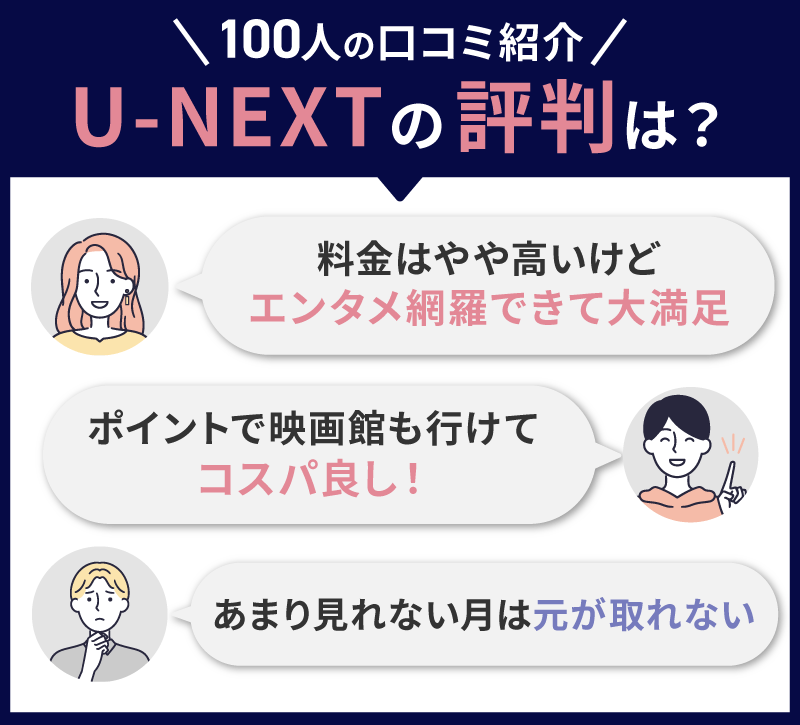 U-NEXT 口コミ